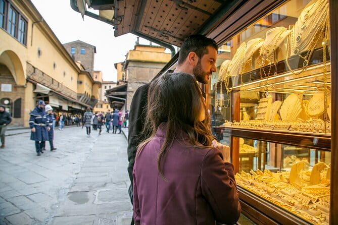 Complete Florence Full Day Guided Tour Uffizi David & walk Pickup - Ponte Vecchio: a photo stop with a story, not just a bridge
