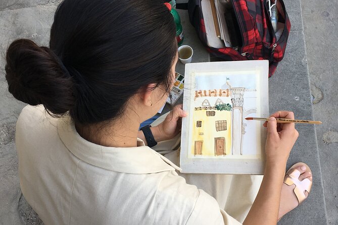 Drawing and Watercolor Workshop in the Heart of Florence - Rain in Florence, but you still get the view