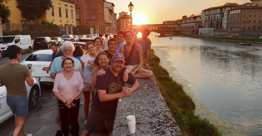 Florence at Night Bike Tour with Wine and Aperitivo Picnic - Getting Oriented Fast: From San Frediano to Santo Spirito