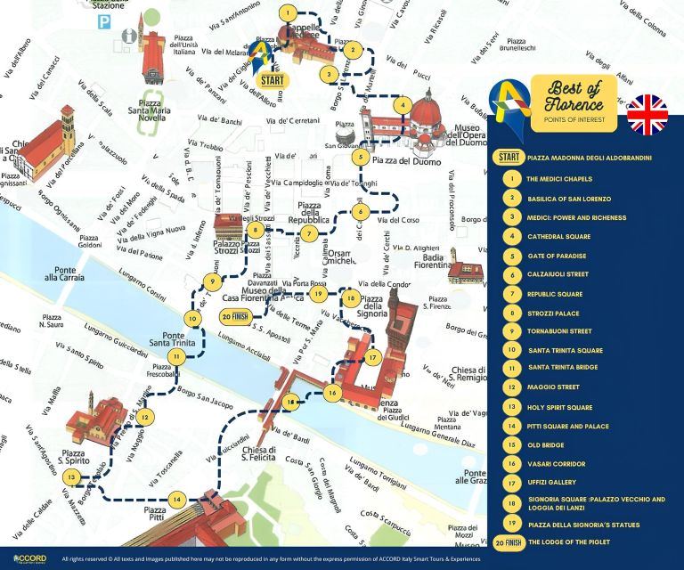 Florence: Audio Guided Walking Tour led by Tour Leader - Starting point near Madonna degli Aldobrandini