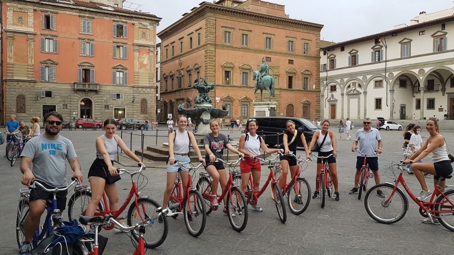 Florence: City Highlights Bike Tour - The Duomo complex: marble façade drama plus real orientation