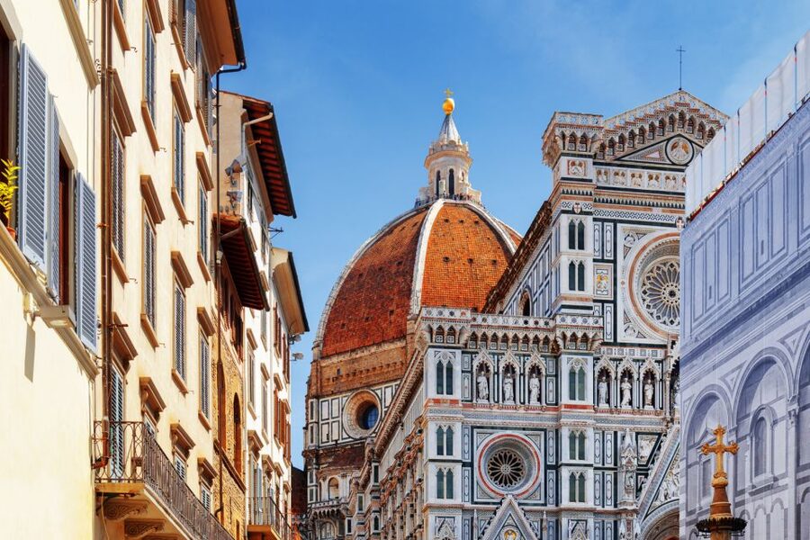 Florence Duomo Complex Guided Tour with Dome Admission - Baptistery of St. John: gold, bronze, and the big names behind it