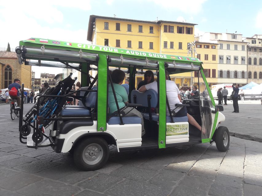 Florence: Eco-Friendly Golf Cart City Tour with Audio Guide - Ride comfort, seatbelts, and the small rules that affect your day