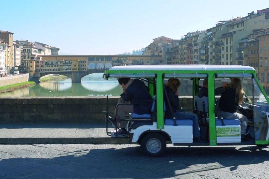 Florence: Eco-Friendly Golf Cart City Tour with Audio Guide - The 1.5-hour route to Piazzale Michelangelo, getting the big viewpoint