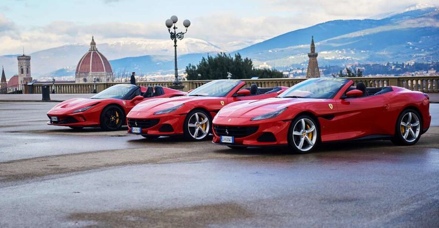 Florence: Ferrari Test Driver with a Private Instructor - Where the Ferrari drive begins: Piazzale Michelangelo and that first thrill