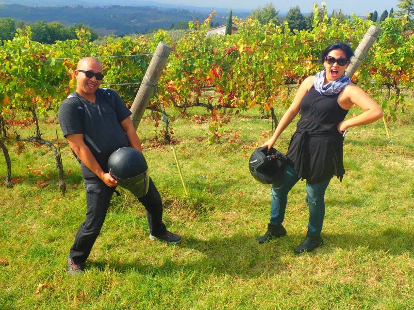 Florence: Full-Day Tuscany Vespa Tour in Chianti - The Vespa portion: vineyards, winding roads, and planned photo breaks