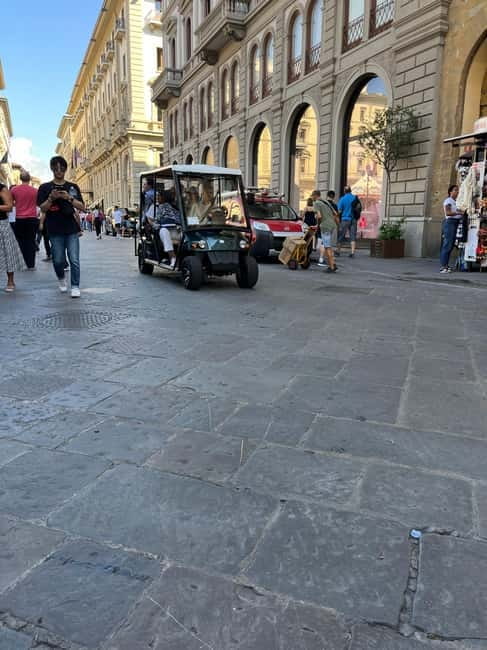 Florence Golf Cart Tour City Center & Piazzale Michelangelo - Pickup points and finding the green cart without stress