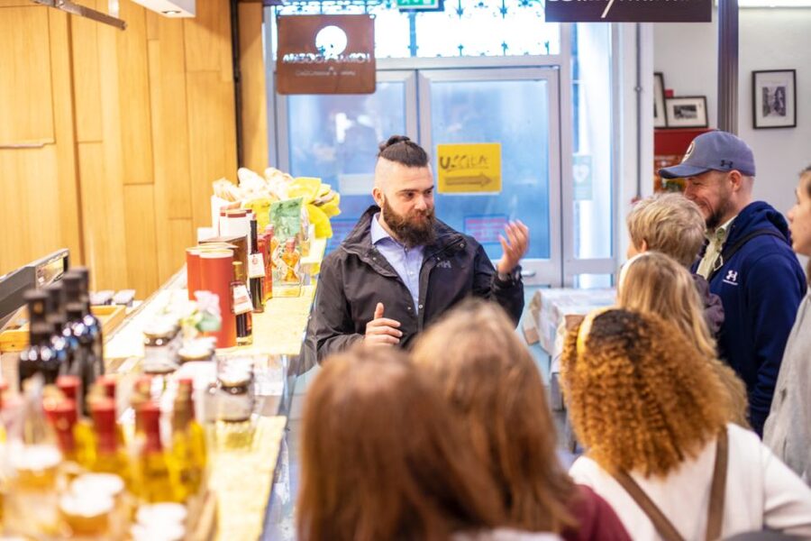 Florence: Grocery Market Food Tour and Tastings with a chef - Cheese stall time: formaggi with a real sense of craft