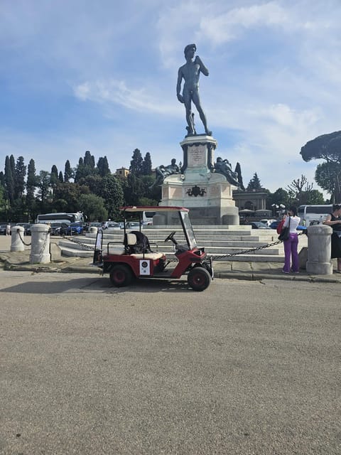Florence: Michelangelo Hill Panoramic Tour with Food Tasting - Electric Golf Cart Timing, Seating Limits, And Outdoor Reality