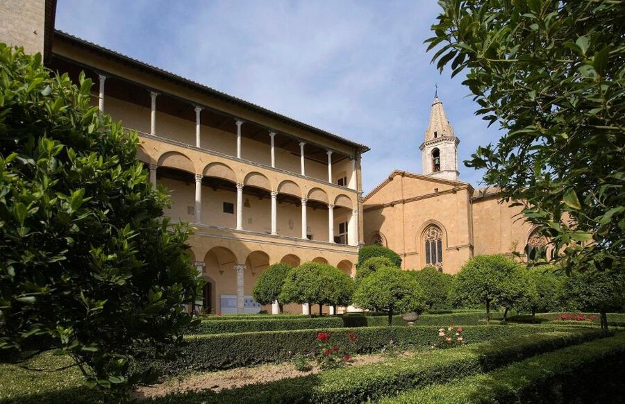 Florence: Orcia Valley, Montalcino, Pienza with Lunch & Wine - Abbey of Sant’Antimo: wheat fields, olive trees, and Charlemagne lore