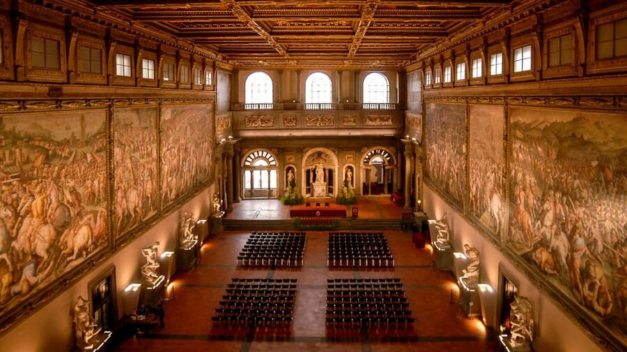 Florence:Palazzo Vecchio Skip-the-line Ticket & Audio Guide - Salone dei Cinquecento: The Hall of Five Hundred and Its Power Display