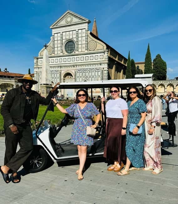 Florence: Private Electric Mini Car Tour with Local Guide - Major Stops: Duomo Area, Palazzo Vecchio, and the River Views