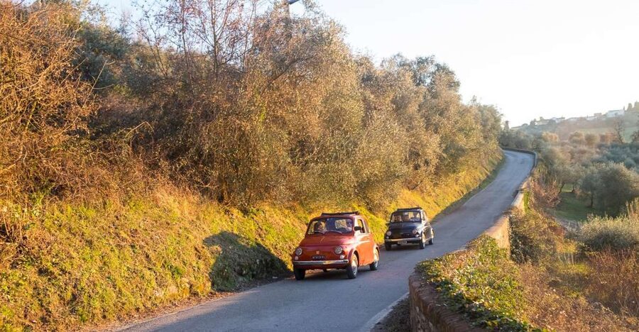 Florence: Private Vintage Fiat500 Countryside & Winery Lunch - A vintage Fiat 500 in Chianti: why this feels so different