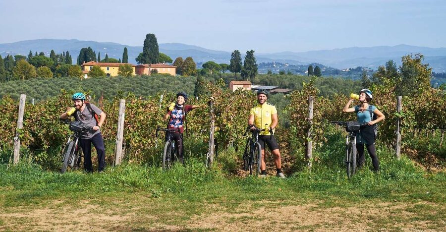 Florence: Tuscany Countryside Guided E-Bike Tour with Lunch - Stop 4: lunch at a family-owned Chianti Classico estate