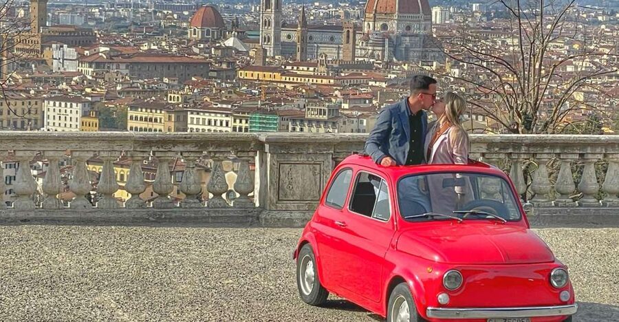 Florence: Vintage Fiat 500 Tour with Wine Tasting at Winery - The ride up and through the hills, with a driver handling the details