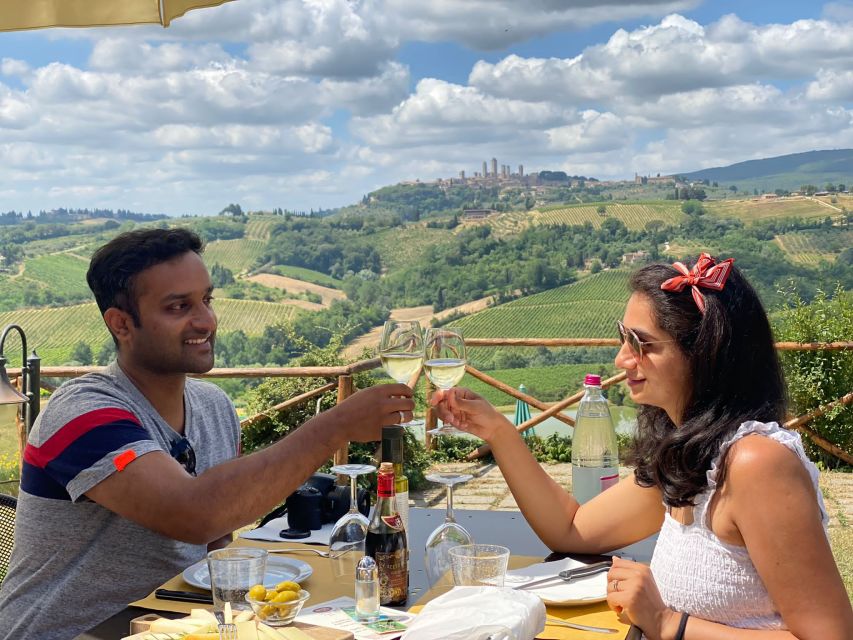 Florence: Wineries, Tastings, Lunch & San Gimignano Day Trip - Organic Chianti farm stop: vineyards, cellar aging, olive oil lessons