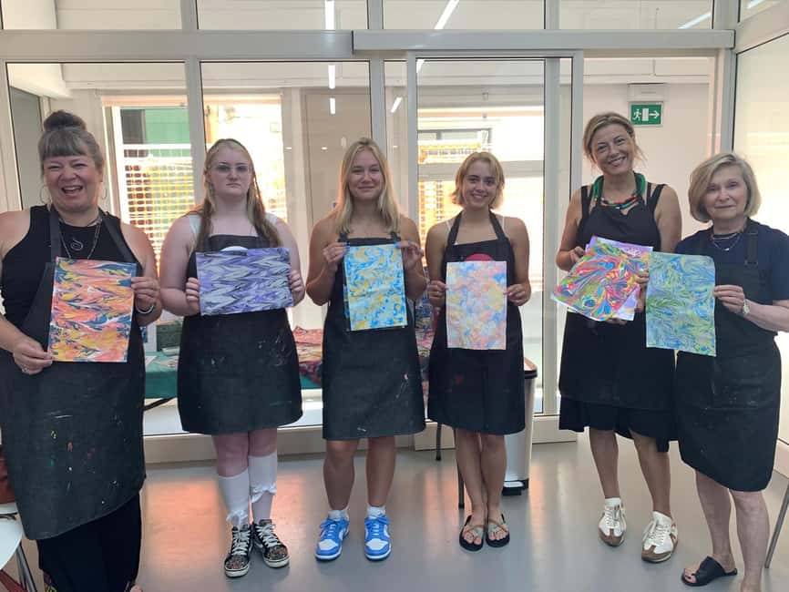 Florentine Paper Marbling Artisan Experience - Your 1.5 Hour Workshop Flow: History, Demo, Then Your Own Patterns