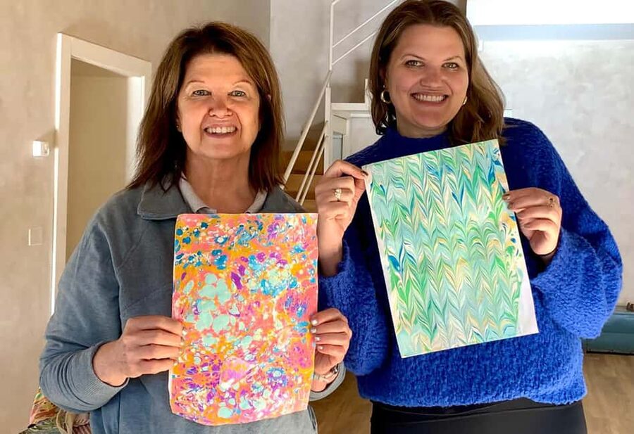 Florentine Paper Marbling Artisan Experience - What You Make (and Take Home) With Florentine Paper Marbling