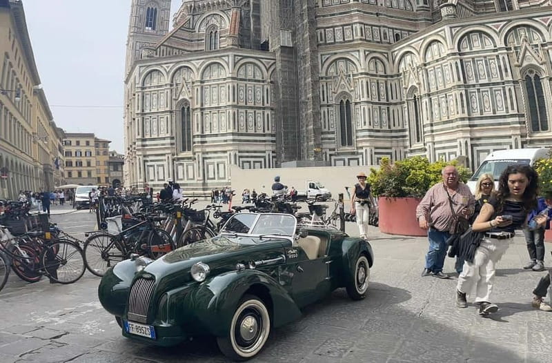 From Firenze | Chianti day tour in a classic car - Weather-ready vintage driving: roof, heating, and plan changes