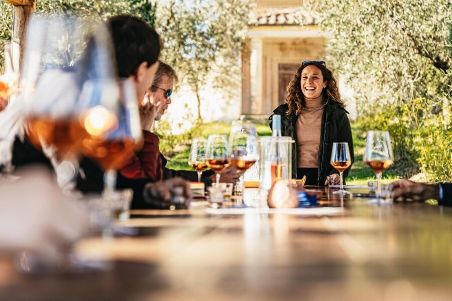 From Florence: Chianti Wine and Food Tasting Safari - Estate stop one: Historic villa cellars, olive mill tunnels, and tastings