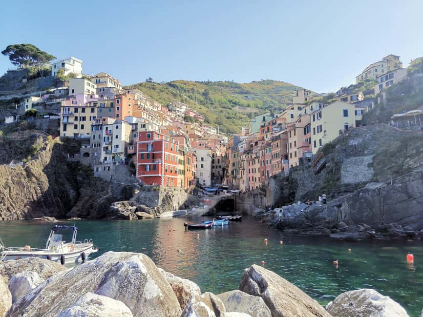 From Florence: Small-group to Cinque Terre and Pisa Day Tour - Riomaggiore: narrow lanes, castle viewpoints, and a pebbly beach