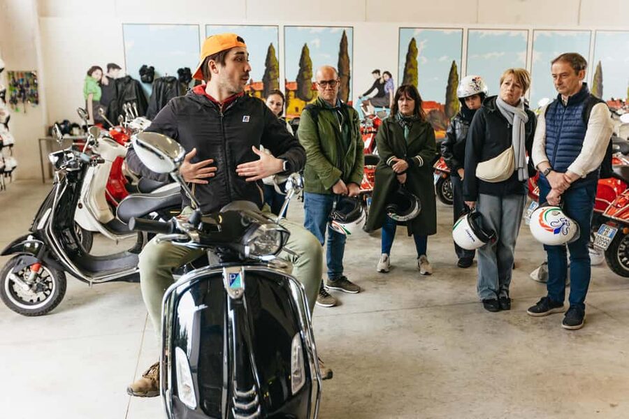 From Florence: Tuscan Countryside Vespa Tour with Tastings - Prosciutto, Cheese, Pasta, and Chianti on a Private Terrace Break