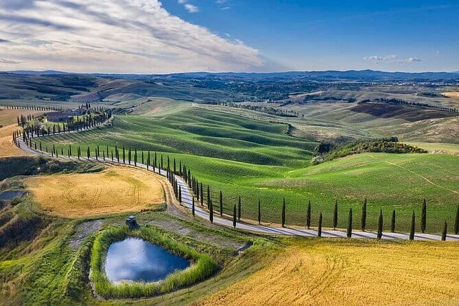 Guided tour in wonderful Tuscany - Agriturismo Baccoleno: cypress avenue views that feel cinematic