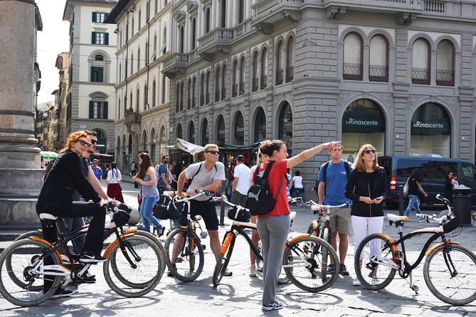 Highlights of Florence Bike Tour (E-bike Upgrade Available) - Piazza di San Lorenzo: Medici beginnings, an old church, and the food market area