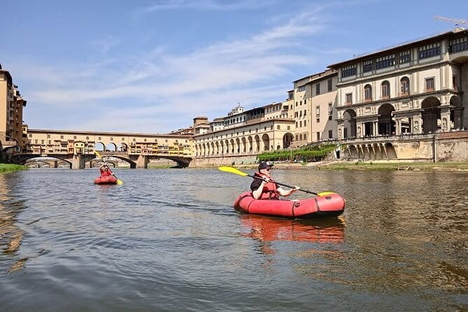Kayaking on the Arno River in Florence under the Pontevecchio Arcade - Stop 2: Uffizi Area Views From the Water