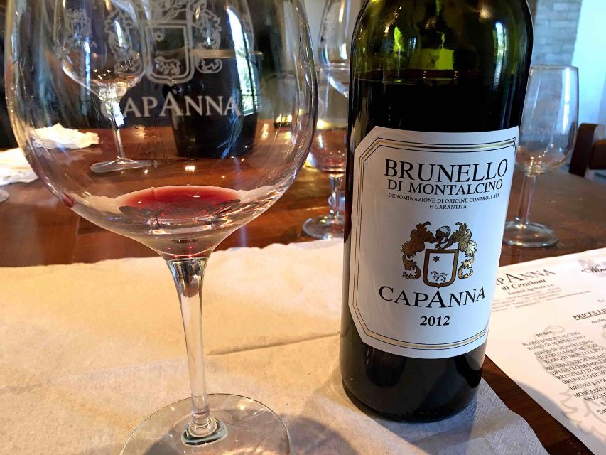 Montalcino: Small-Group Brunello Wine Tour from Florence - Key things you should know before you go