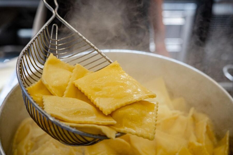 Neighborhood shopping & Homemade Pasta ! - Tasting your work with Tuscan wine, beer, or soft drink