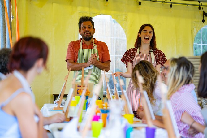 Paint And Drink Florentine Hills Art at La Birr'aia in Marignolle - Step-by-step painting with the Florence artist and hosts