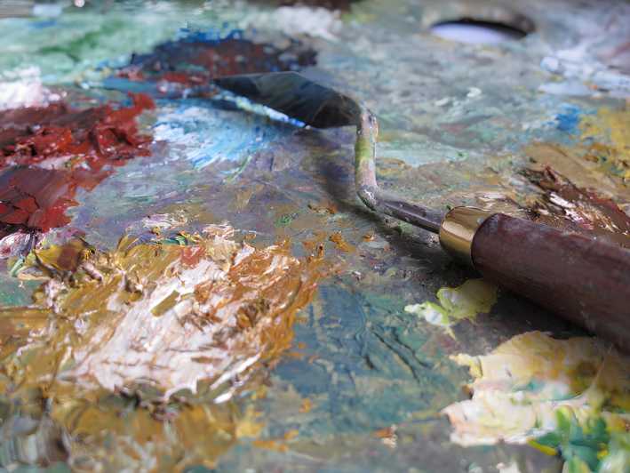 Palette Knife Painting Class Florence - Where you’ll paint: Geko Art Studio in Florence