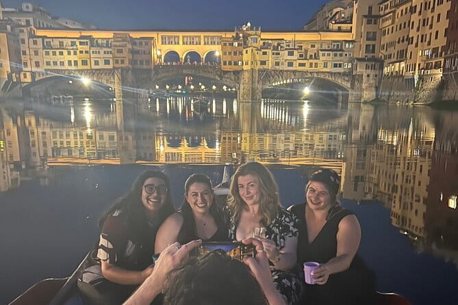 Panoramic Florence by Boat with Wine - Getting started at Piazza Mentana at 7 pm