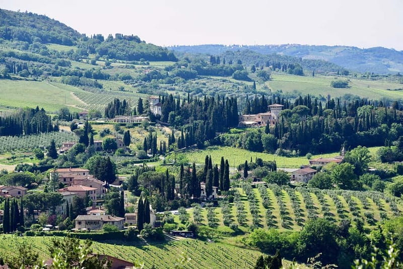 Private Hiking Florence Tour with Wine and Lunch or semi-pri - Getting out of town: the minivan, the village start, and first viewpoints