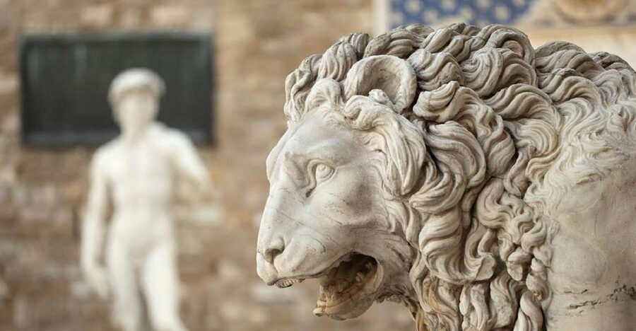 Skip the line: Accademia & walking tour of Florence - Inside Accademia Gallery: Michelangelo’s David and the “prison” theme