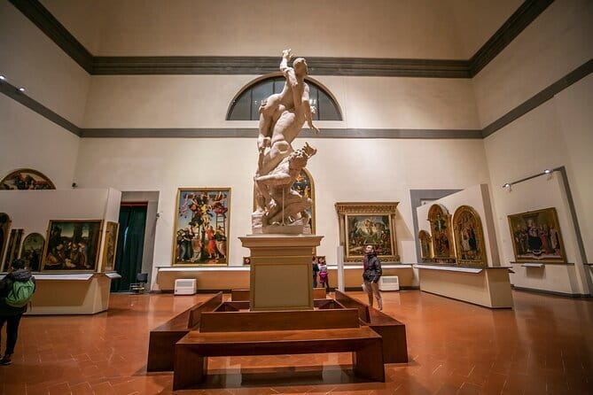 Skip-the-Line Michelangelo's David & Florence Academy Guided Tour w Hotel Pickup - Beyond David: sculptures plus religious paintings and panels