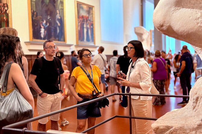 Skip the line: Uffizi and Accademia Small Group Walking Tour - Meeting at Via Guelfa: Start Clean, Not Stressed