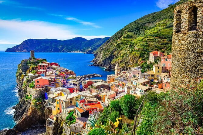 Tour Cinque Terre and Pisa Leaning Tower from Florence Private - Cinque Terre first stop, boat and national park access in a single flow