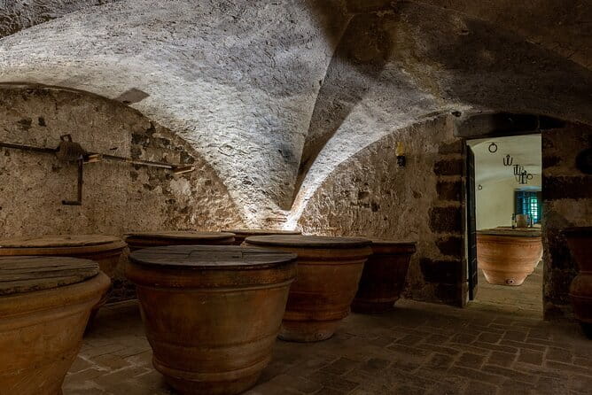 Tour of 900year old secret cellars + tasting of 3 wines and bread with EVO oil - EVOO tasting with bread, the part many people underestimate
