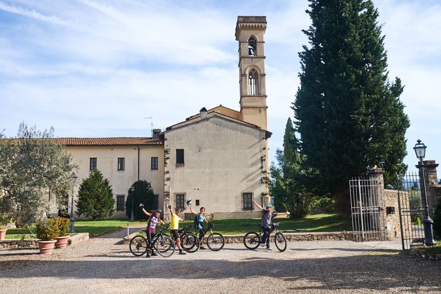 Tuscany Hills Bike Tour with Lunch at farm and Wine Tasting - Two stretches through Chianti Hills: towns, countryside roads, and steady effort